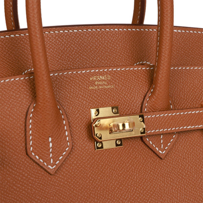 Hermes Birkin 25 Sellier Gold Epsom Gold Hardware
