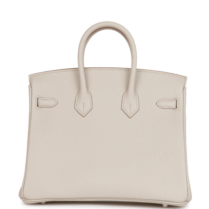 Hermes Birkin 25 Beton Togo Palladium Hardware