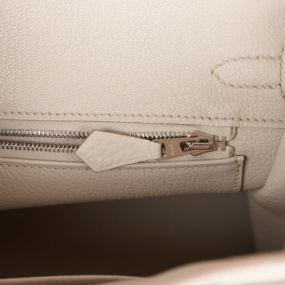 Hermes Birkin 25 Beton Togo Palladium Hardware