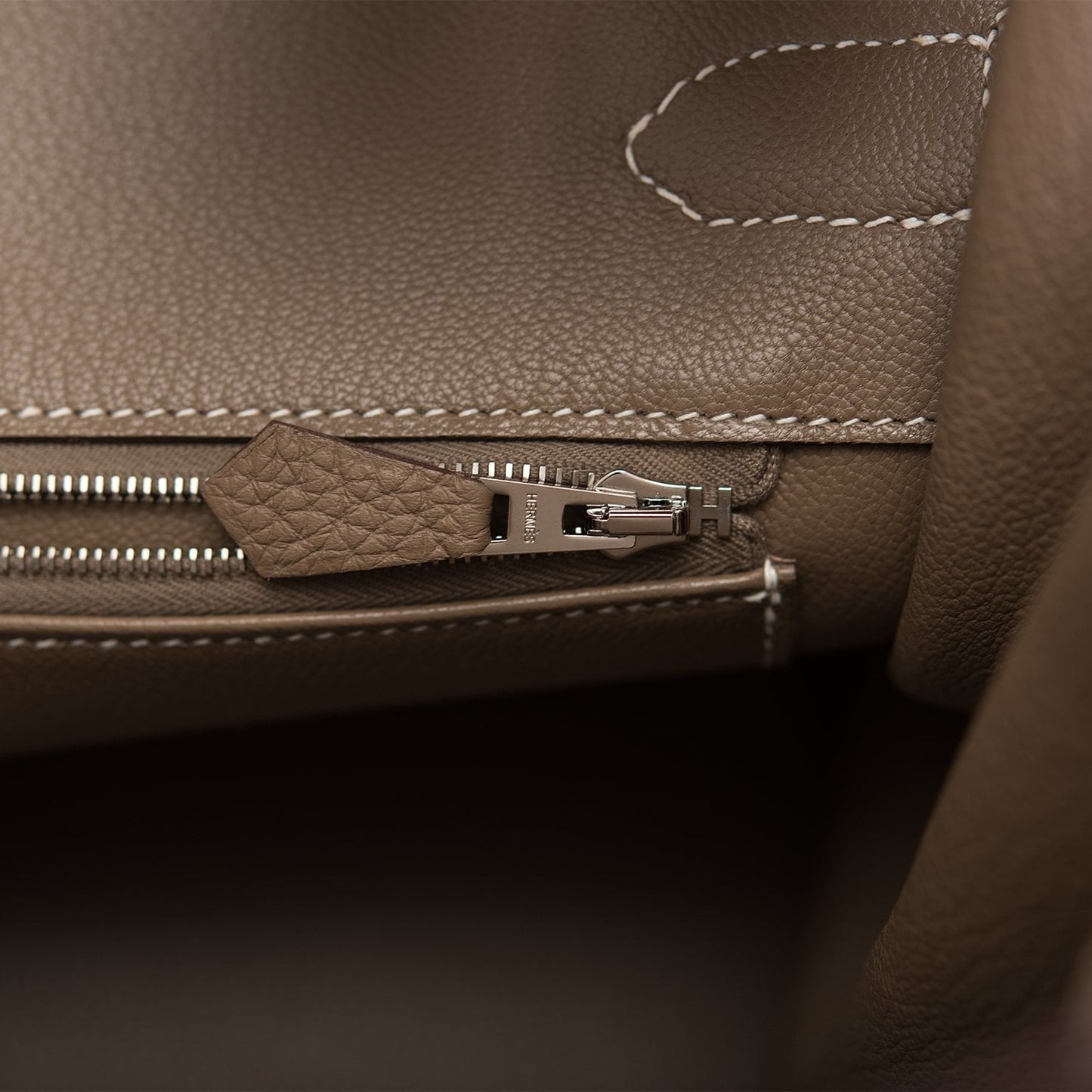 Hermes Birkin 35 Etoupe Togo Palladium Hardware