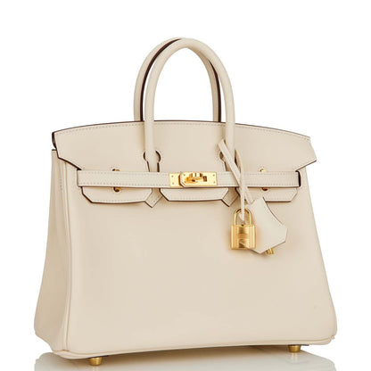 Hermes Birkin 25 Nata Swift Gold Hardware