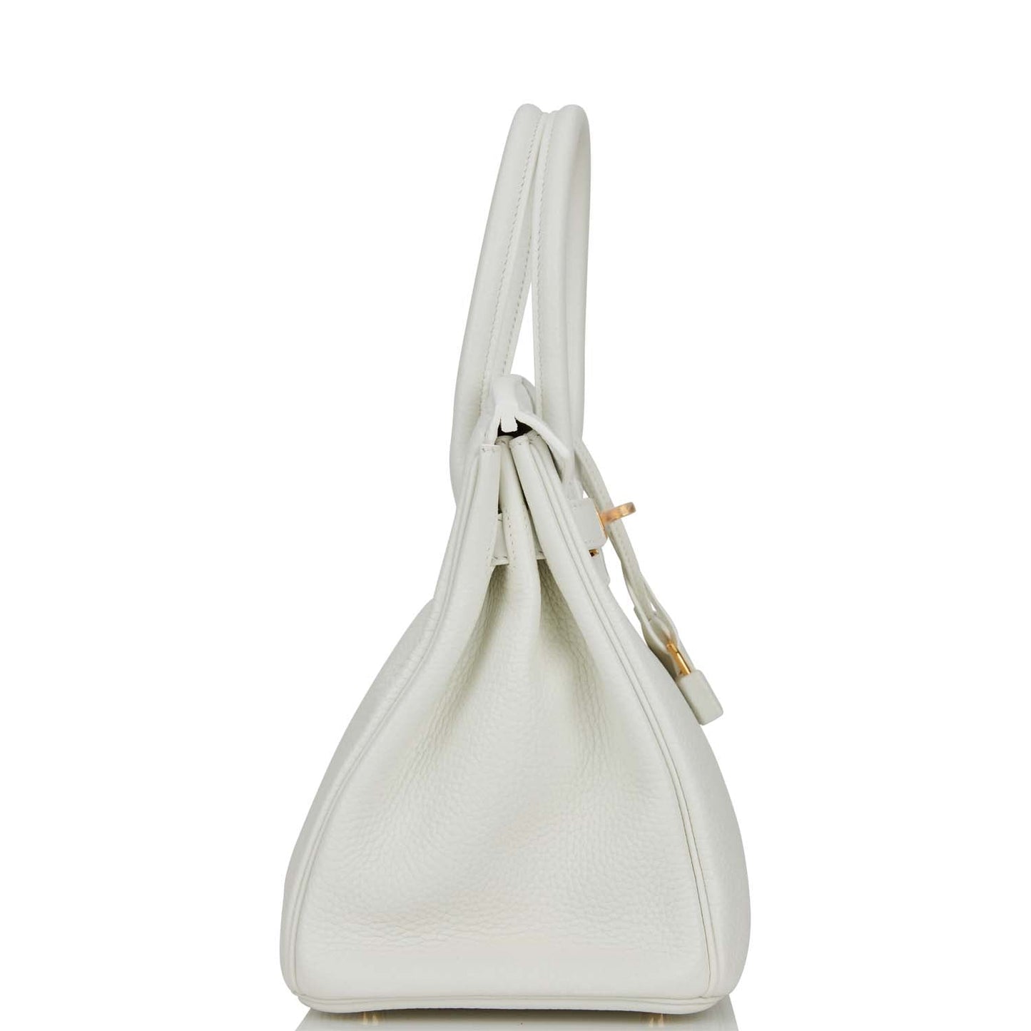 Hermes Birkin 30 White Clemence Gold Hardware