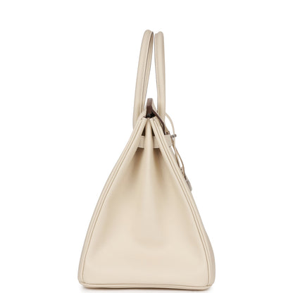 Hermes Special Order (HSS) Birkin 35 Nata Verso Epsom Palladium Hardware