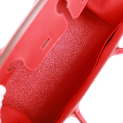 Hermes Birkin 30 Sellier Rouge Casaque Epsom Gold Hardware