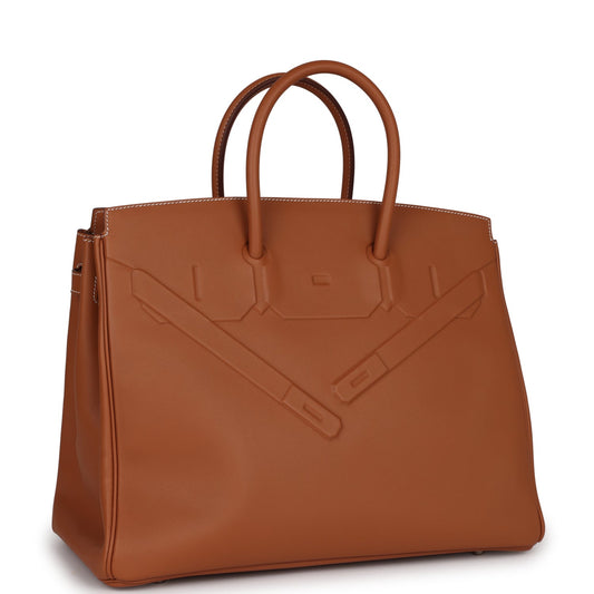 Hermes Birkin 35 Shadow Gold Swift Palladium Hardware
