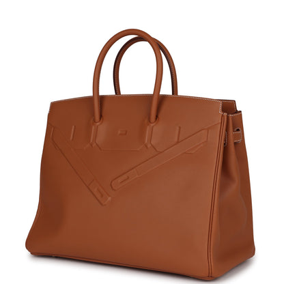 Hermes Birkin 35 Shadow Gold Swift Palladium Hardware