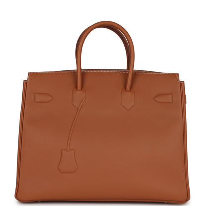Hermes Birkin 35 Shadow Gold Swift Palladium Hardware