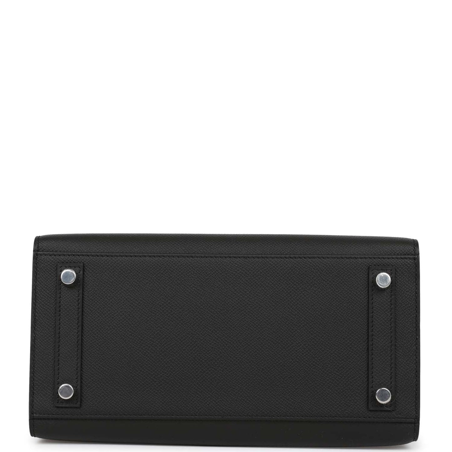 Hermes Birkin 25 Sellier Black Epsom Palladium Hardware