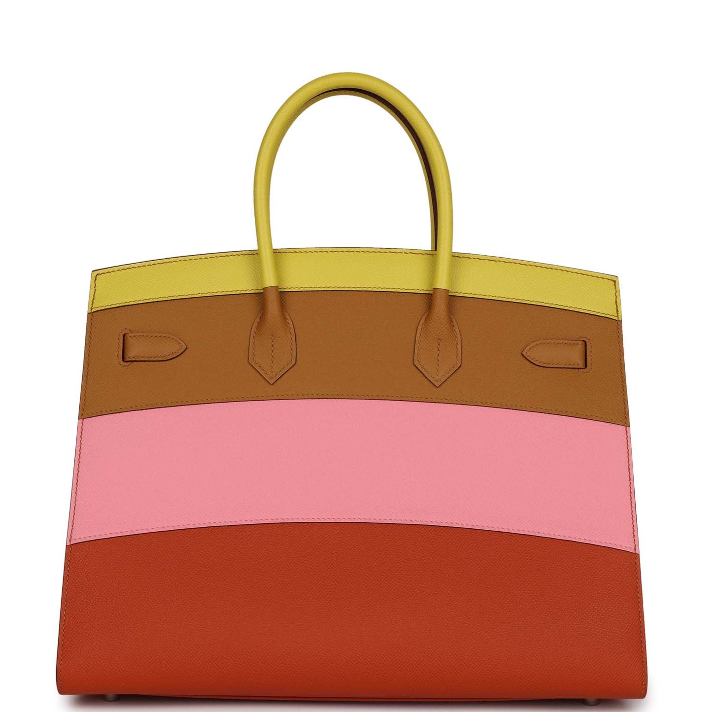 Hermes Birkin 35 Sellier Rainbow Epsom Palladium Hardware