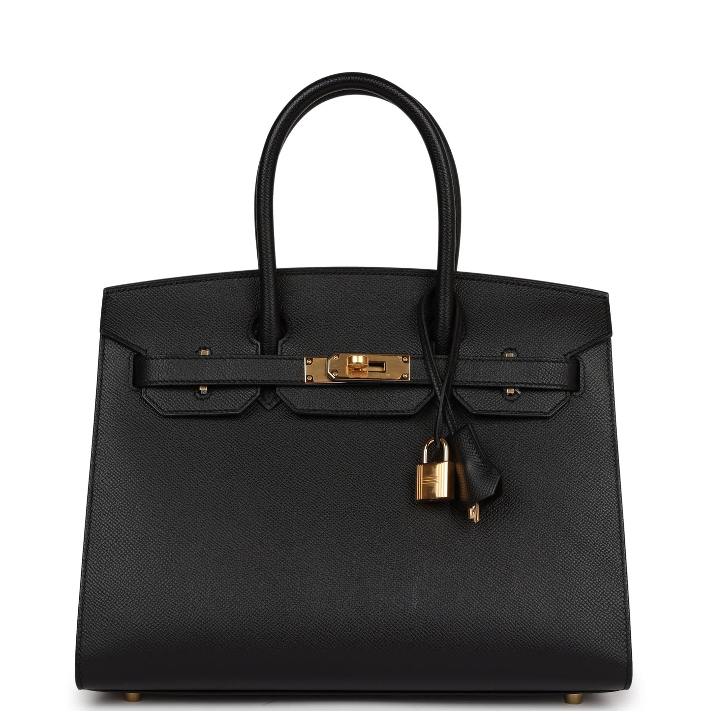Hermes Birkin 30 Sellier Black Epsom Gold Hardware