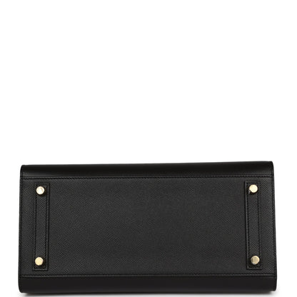 Hermes Birkin 30 Sellier Black Epsom Gold Hardware