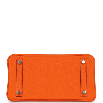 Hermes Birkin 25 Orange Minium Togo Palladium Hardware