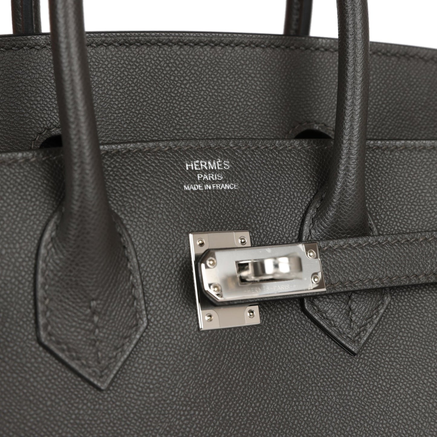 Hermes Birkin 25 Sellier Gris Meyer Madame Palladium Hardware