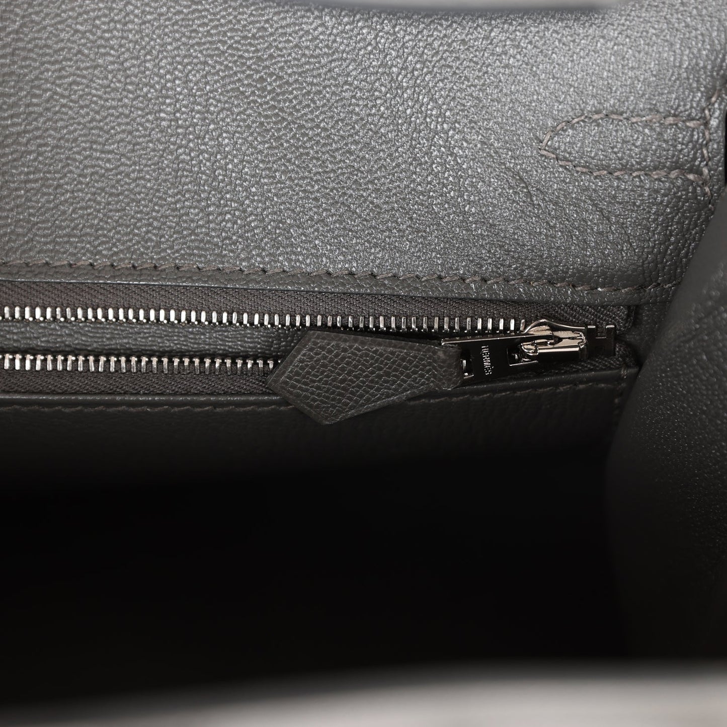 Hermes Birkin 25 Sellier Gris Meyer Madame Palladium Hardware