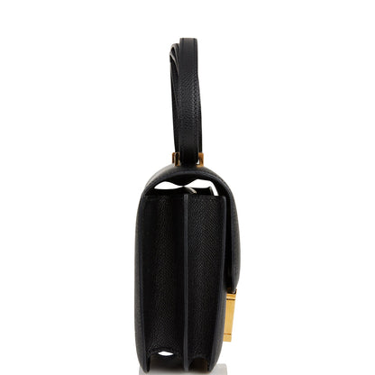 Hermes Constance 18 Black Epsom Gold Hardware