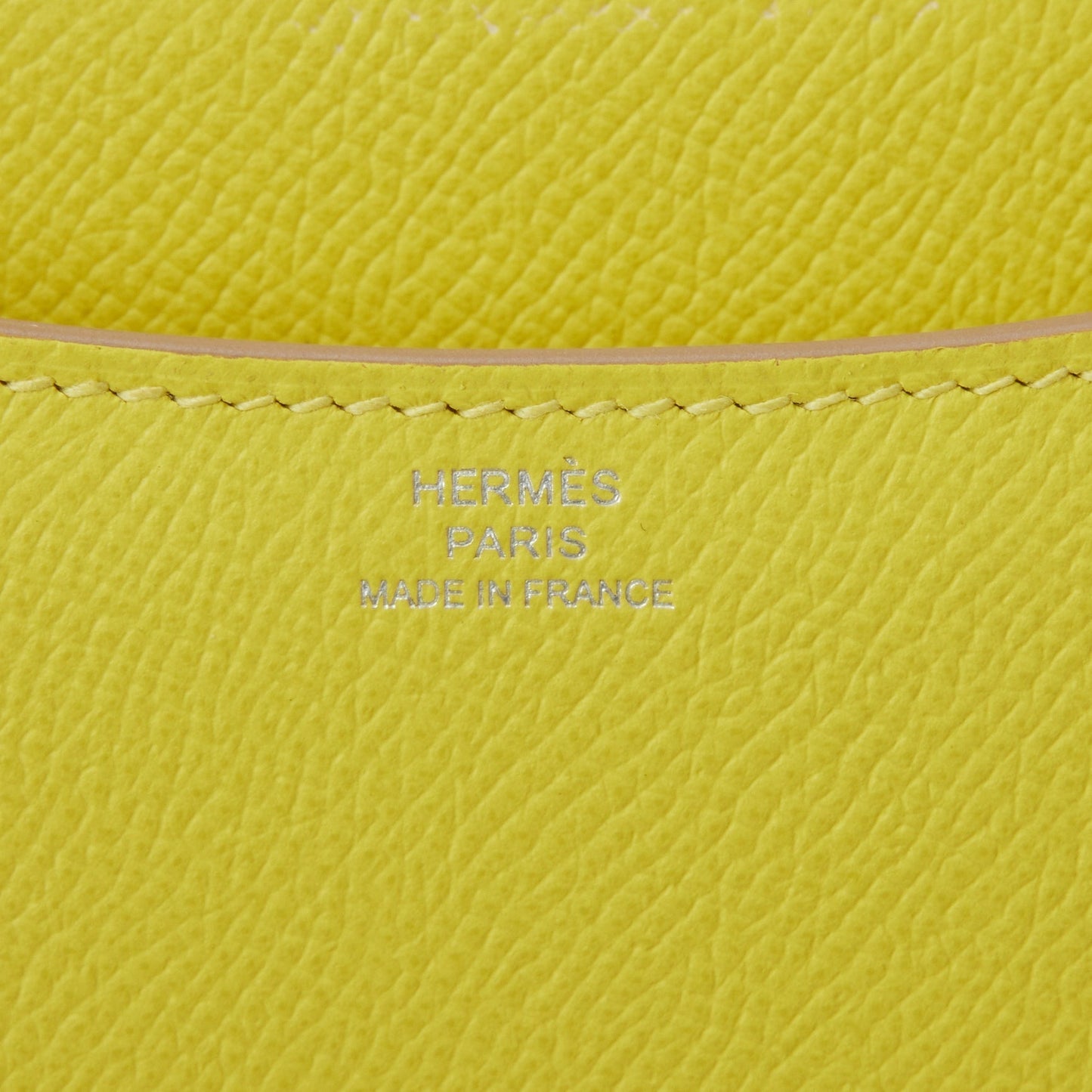 Hermes Constance 18 Lime Epsom Palladium Hardware