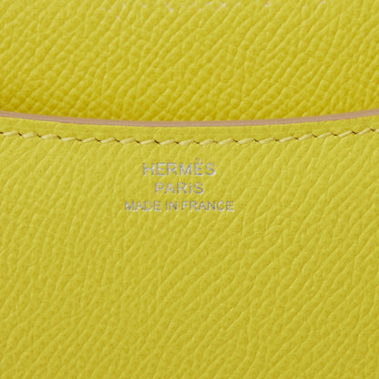 Hermes Constance 18 Lime Epsom Palladium Hardware