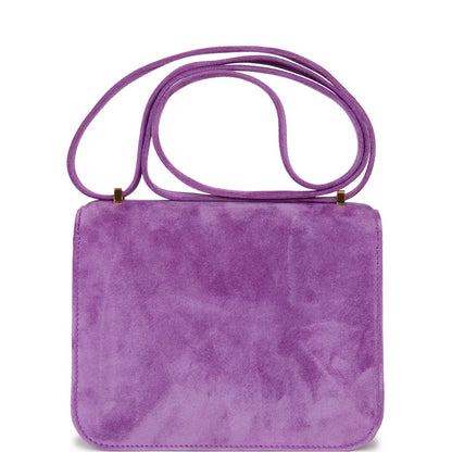 Hermes Constance 18 Violet Doblis Gold Hardware
