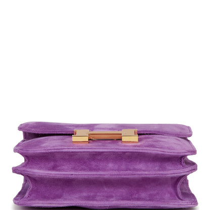Hermes Constance 18 Violet Doblis Gold Hardware