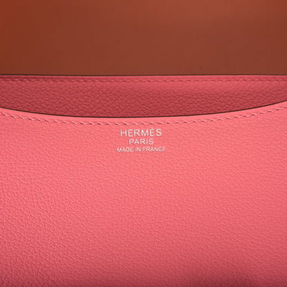 Hermes Constance 24 Rose D'Ete Evercolor Palladium Hardware