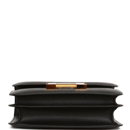 Hermes Constance 18 Black Epsom Gold Hardware