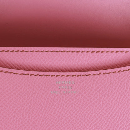 Hermes Constance 18 Bubblegum Epsom Palladium Hardware
