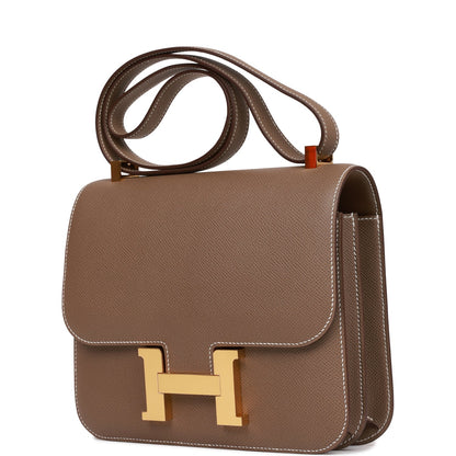 Hermes Constance 24 Etoupe Epsom Gold Hardware