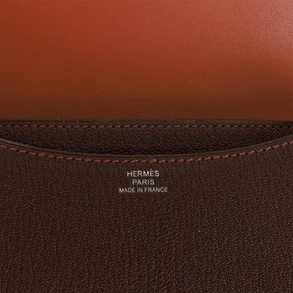 Hermes Constance 18 Havane Verso Chevre Palladium Hardware