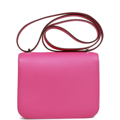 Hermes Constance 18 Magnolia Evercolor Palladium Hardware