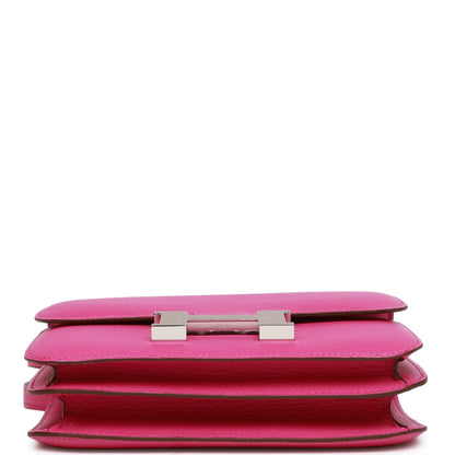 Hermes Constance 18 Magnolia Evercolor Palladium Hardware