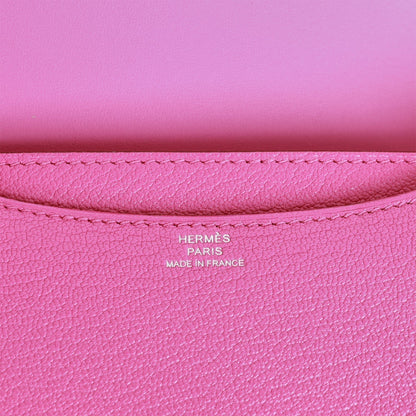 Hermes Constance 18 Magnolia Evercolor Palladium Hardware