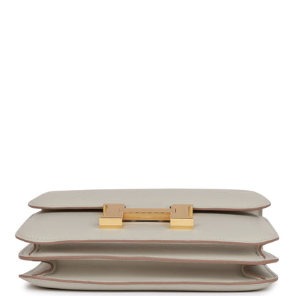 Hermes Constance 18 Gris Perle Swift Gold Hardware