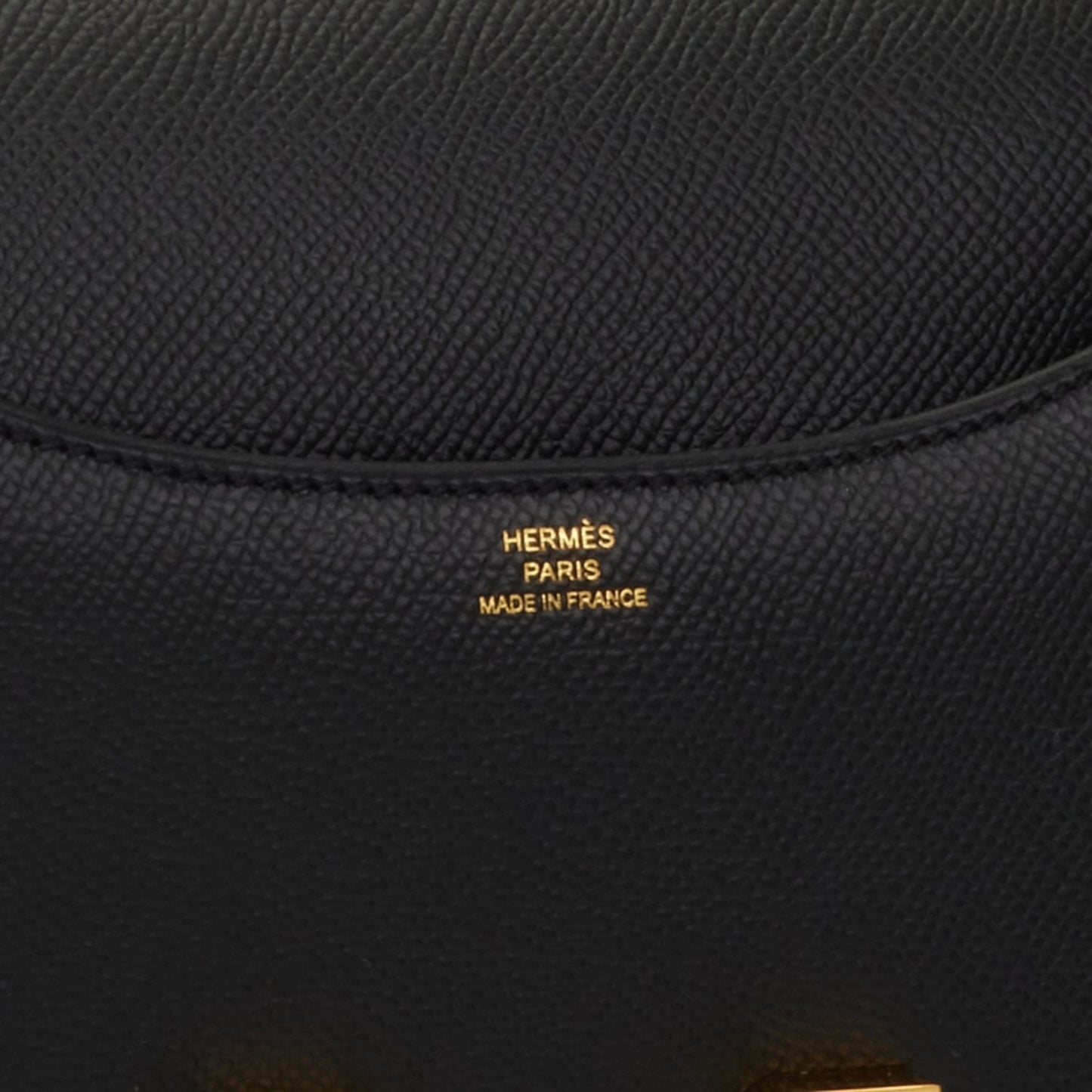 Hermes Constance 18 Black Epsom Gold Hardware