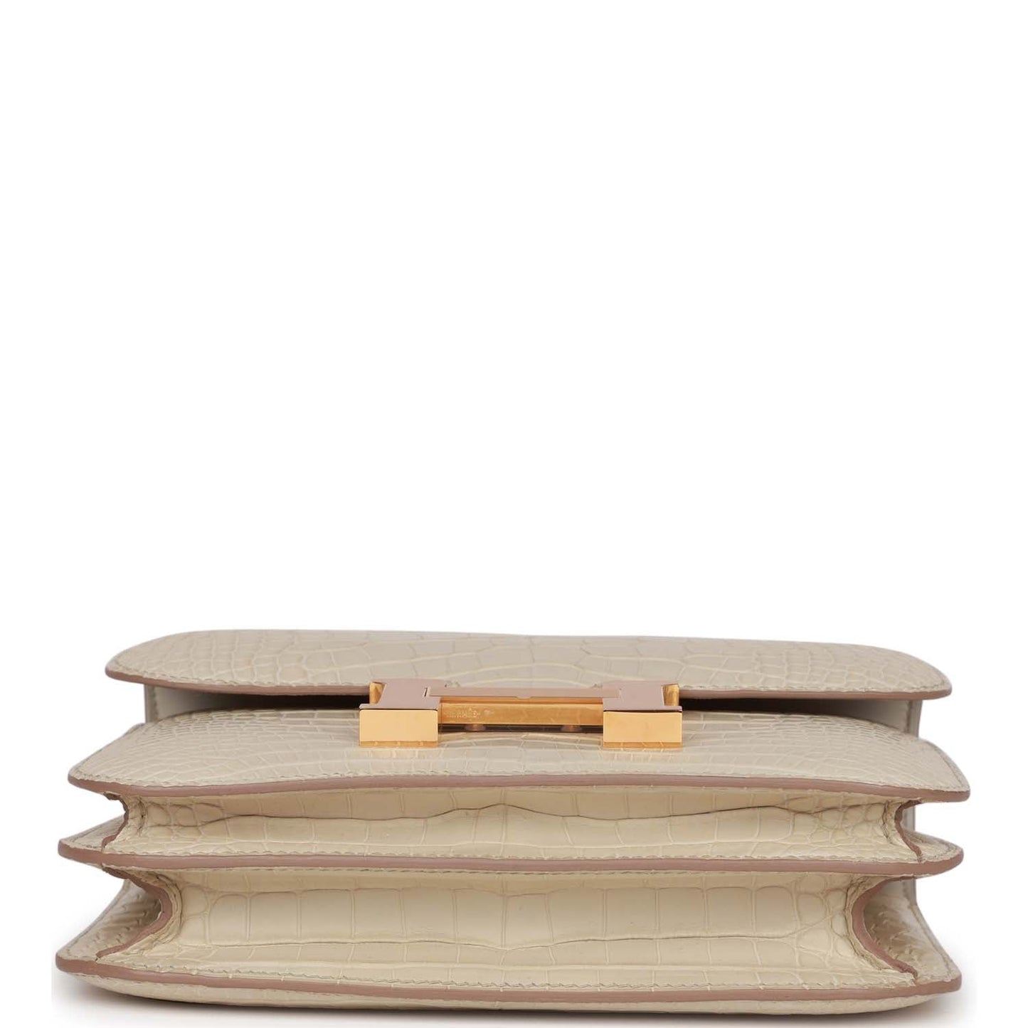 Hermes Constance 18 Beton Matte Alligator Mississippiensis Gold Hardware