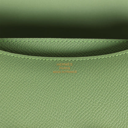 Hermes Constance 18 Vert Criquet Epsom Gold Hardware