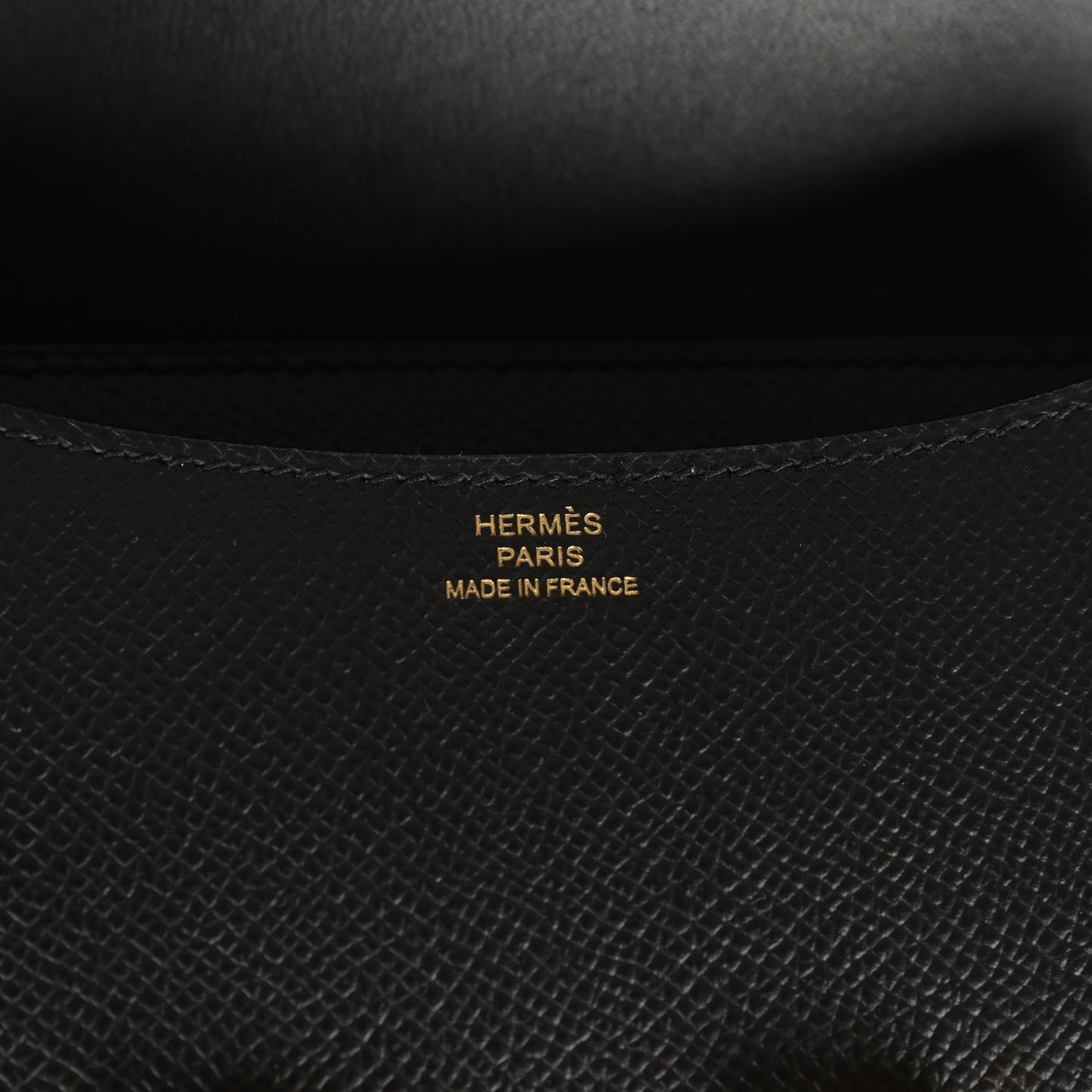 Hermes Constance 18 Black Epsom Gold Hardware
