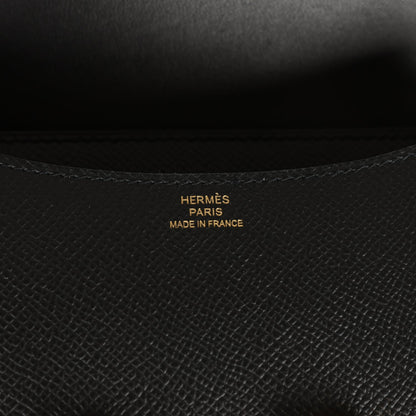 Hermes Constance 18 Black Epsom Gold Hardware