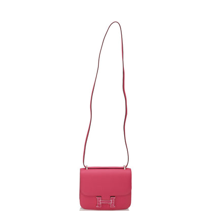 Hermes Constance 18 Rose Mexico Epsom and Alligator Palladium Hardware