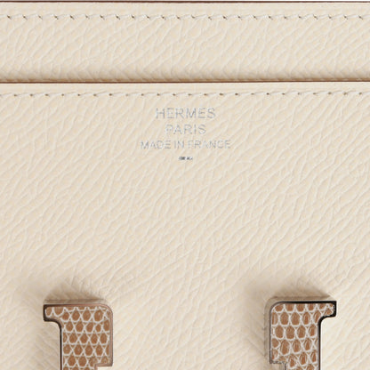 Hermes Constance Wallet To Go Nata Epsom and Lizard Palladium Hardware