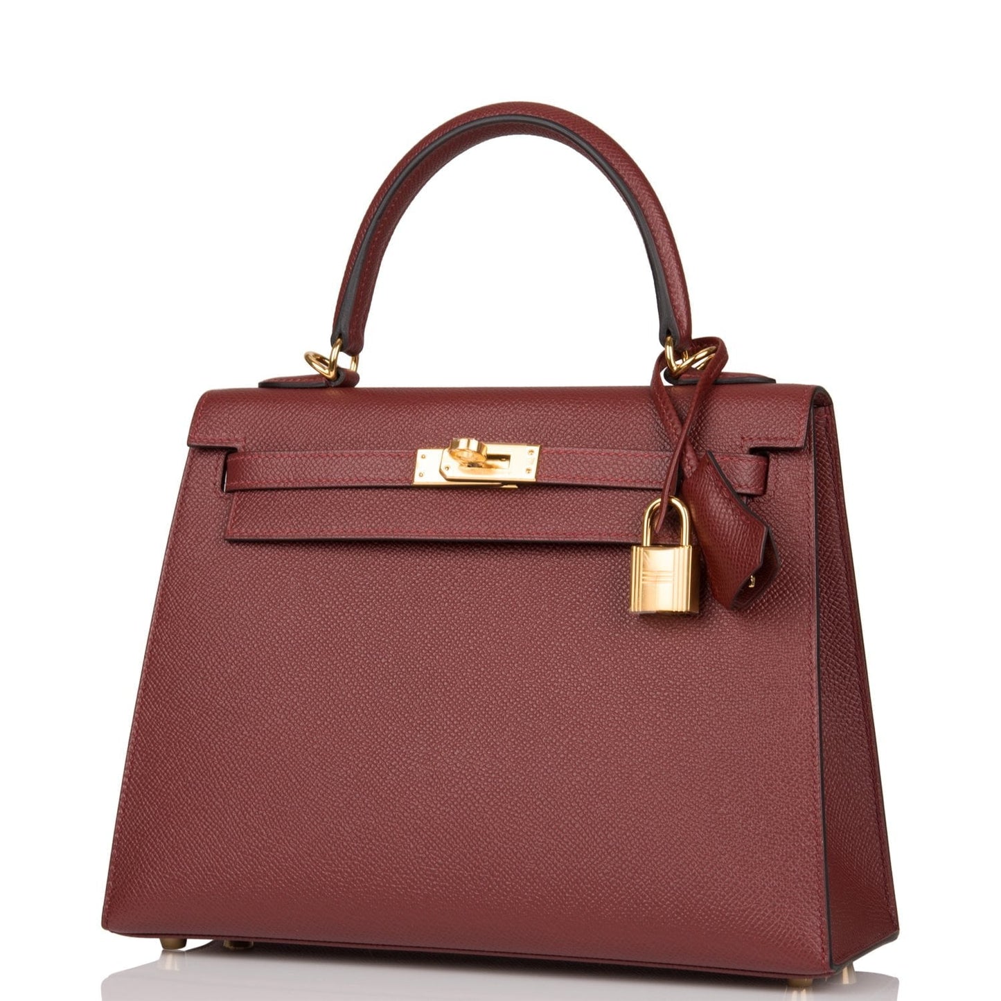 Hermes Kelly 25 Sellier Rouge H Epsom Gold Hardware
