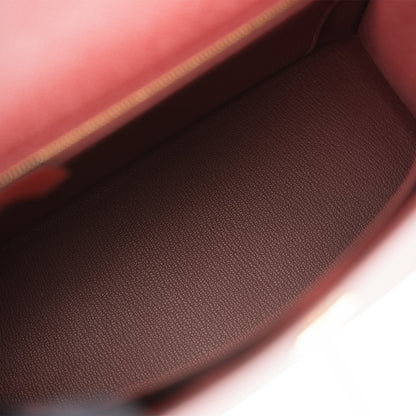 Hermes Kelly 25 Sellier Rouge H Epsom Gold Hardware
