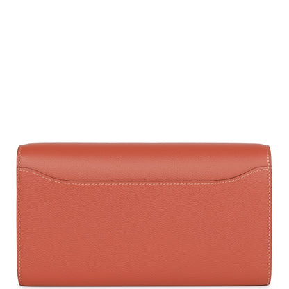 Hermes Constance Wallet To Go Blush Evercolor Palladium Hardware