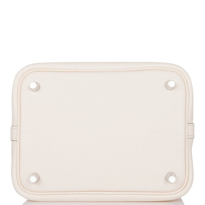 Hermes Picotin 18 Nata and Sesame Clemence Palladium Hardware