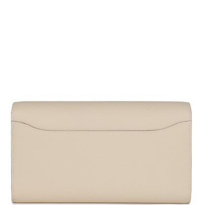 Hermes Constance To Go Wallet Craie Epsom Gold Hardware