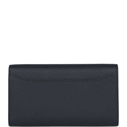 Hermes Constance To Go Wallet Bleu Indigo Epsom Gold Hardware