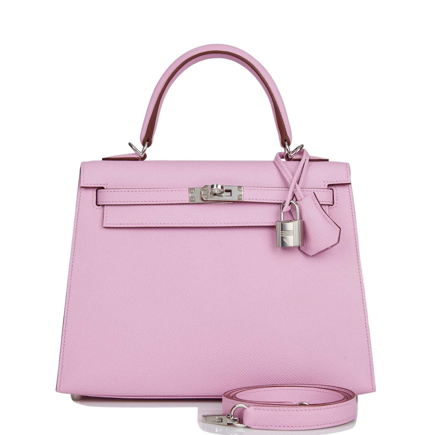 Hermes Kelly 25 Sellier Mauve Sylvestre Epsom Palladium Hardware