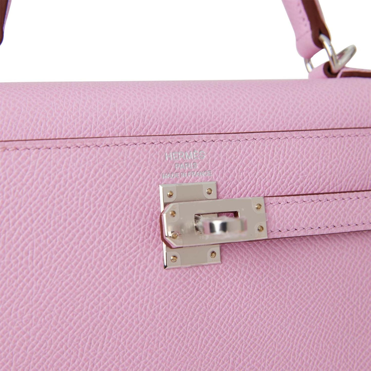 Hermes Kelly 25 Sellier Mauve Sylvestre Epsom Palladium Hardware