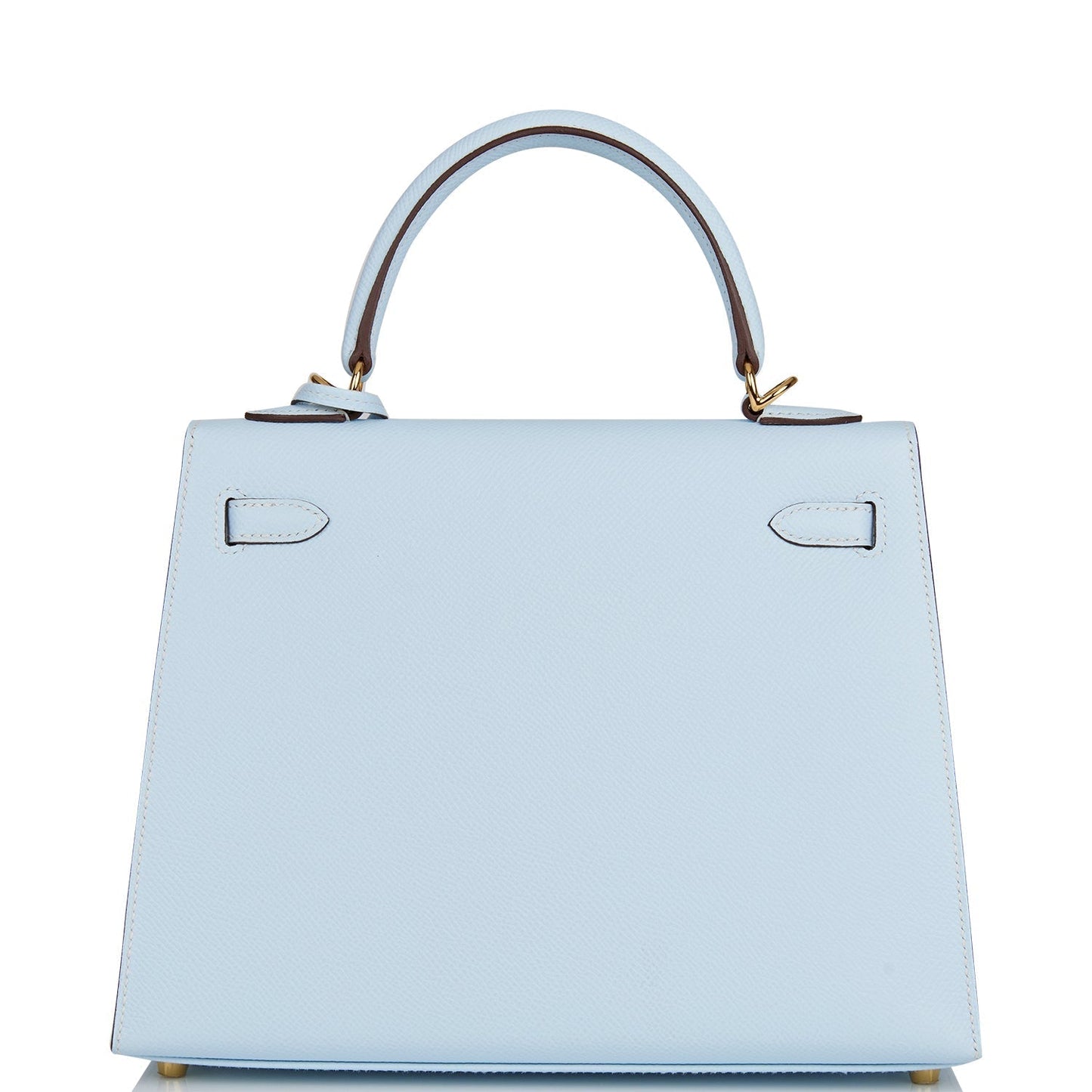 Hermes Kelly 25 Sellier Bleu Brume Epsom Gold Hardware