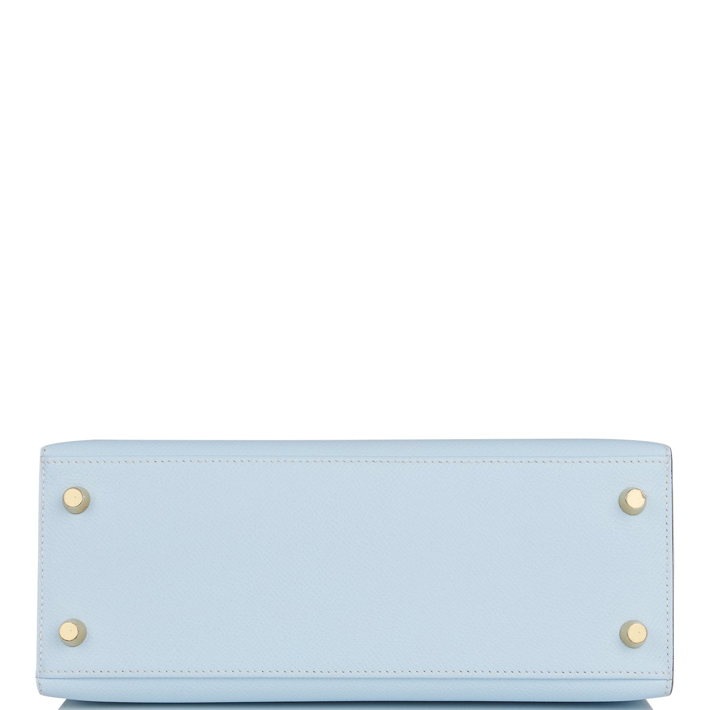 Hermes Kelly 25 Sellier Bleu Brume Epsom Gold Hardware