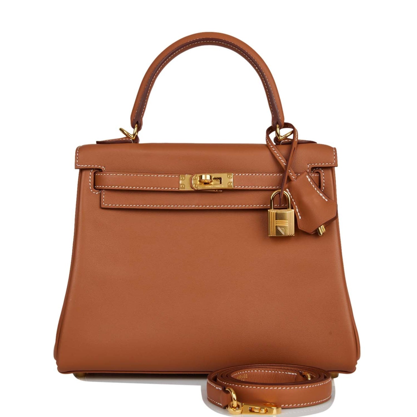 Hermes Kelly 25 Retourne Gold Swift Gold Hardware